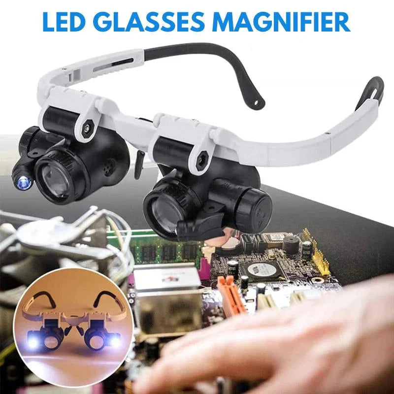 ClaritySight Pro LED Forstørrelsesbriller Med 8x, 15x, Og 23x Zoom