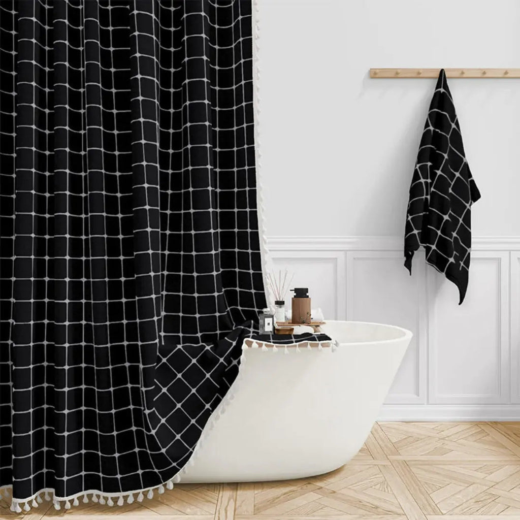 Linned Bruseforhæng Boho – Med Frynser & Jacquard Struktur