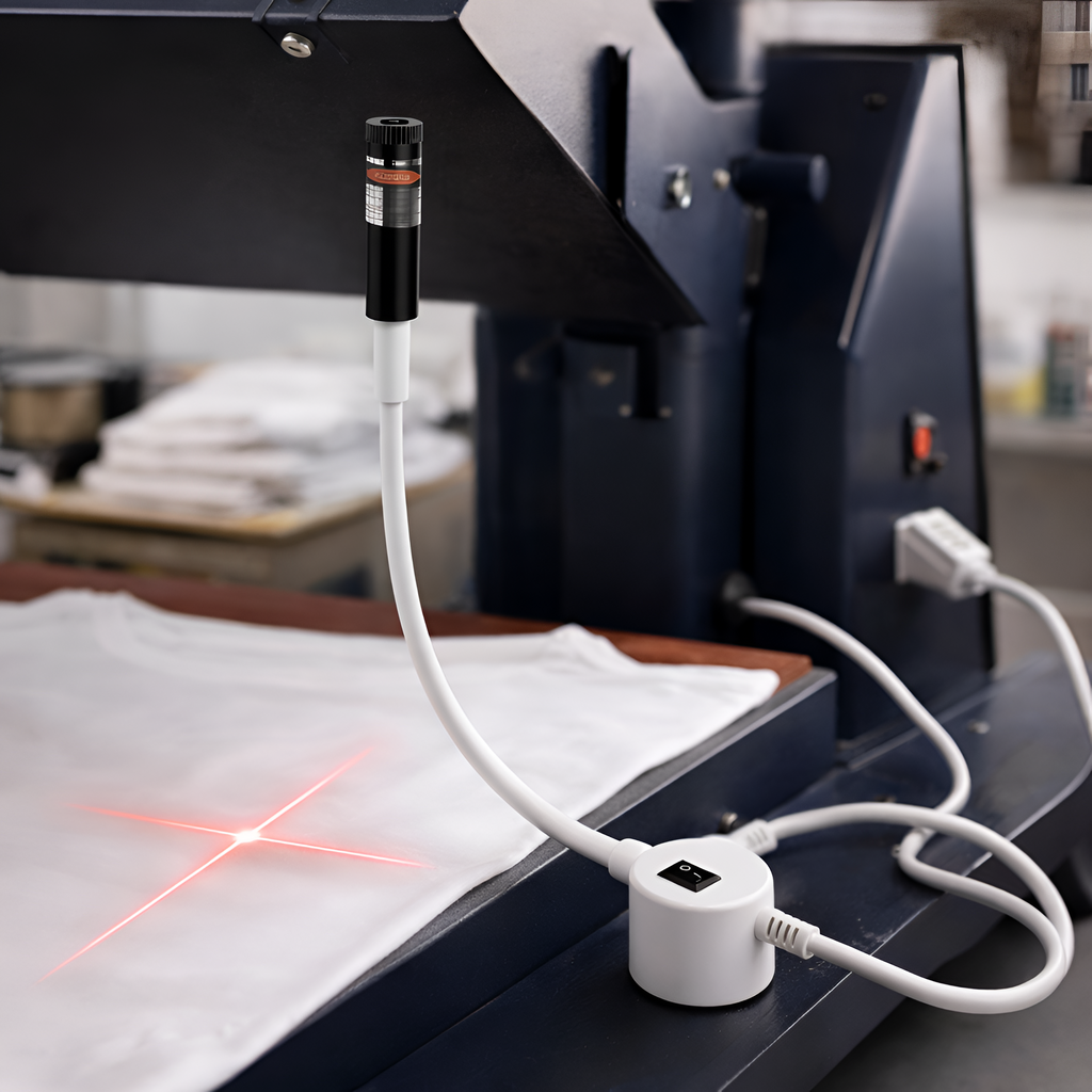 Zyron – USB-laserpositioneringsværktøj med varmepressesæt