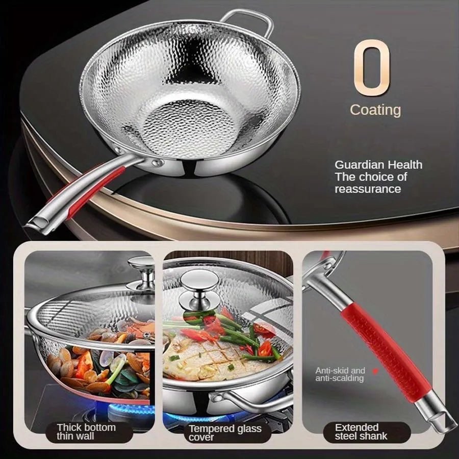 Titan-Wok – Rund bunden form med jævn varmefordeling & let, robust materiale