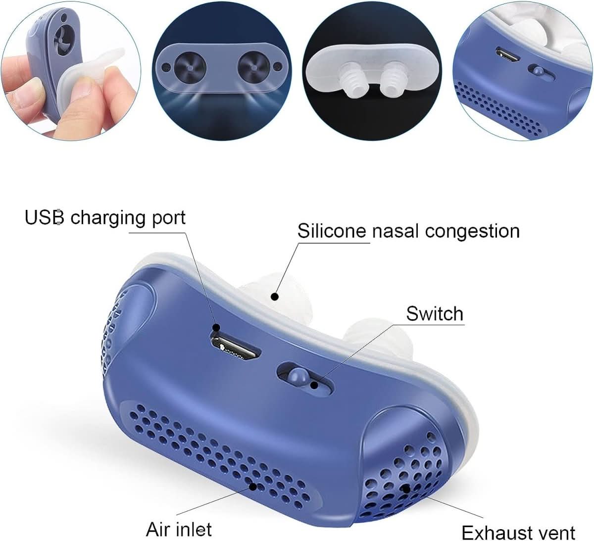 Mikroatmung – Mod-Snork CPAP-enhed uden maske til rolig søvn & fri vejrtrækning