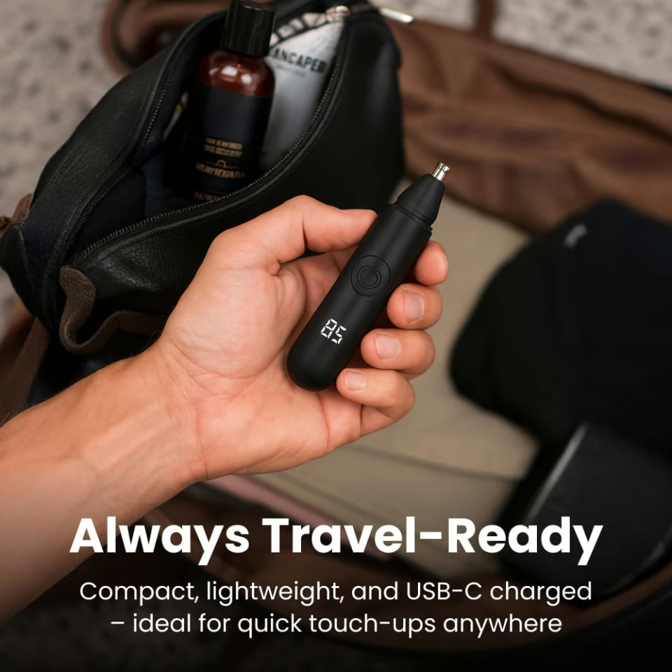 AstraTrim Næsehårstrimmer til Mænd USB-C Vandtæt og Støjsvag