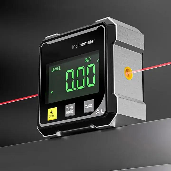 Præcisions Vinkelmåler AnglePro – Magnetisk Digital Laser Nivå