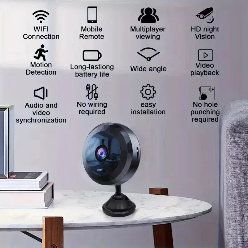 Magnetisk Mini WiFi Kamera – Diskret og Pålidelig til Dag og Nat