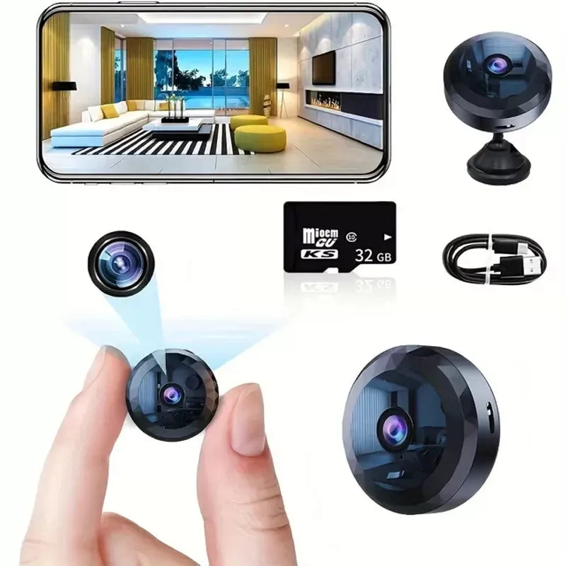 Magnetisk Mini WiFi Kamera – Diskret og Pålidelig til Dag og Nat
