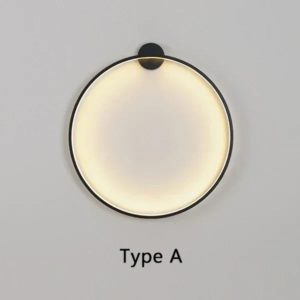 NovaLine Cirkulær Væglampe med Minimalistisk Ringdesign