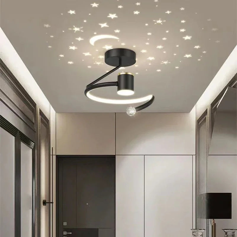 LED loftlamper med stjernehimmel – Moderne pendellampe design til børneværelse og stue