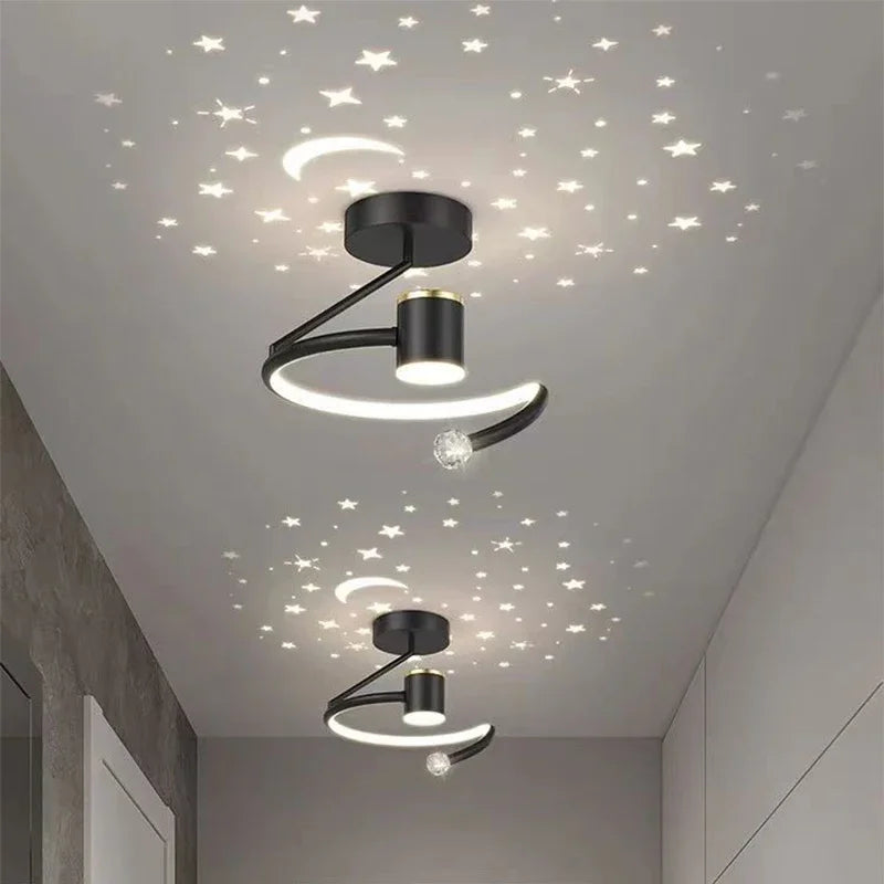 LED loftlamper med stjernehimmel – Moderne pendellampe design til børneværelse og stue