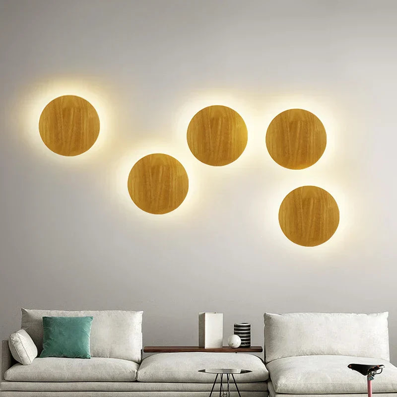 Nordisk Træ Væglamper – Moderne LED Væglamper i Skandinavisk Design