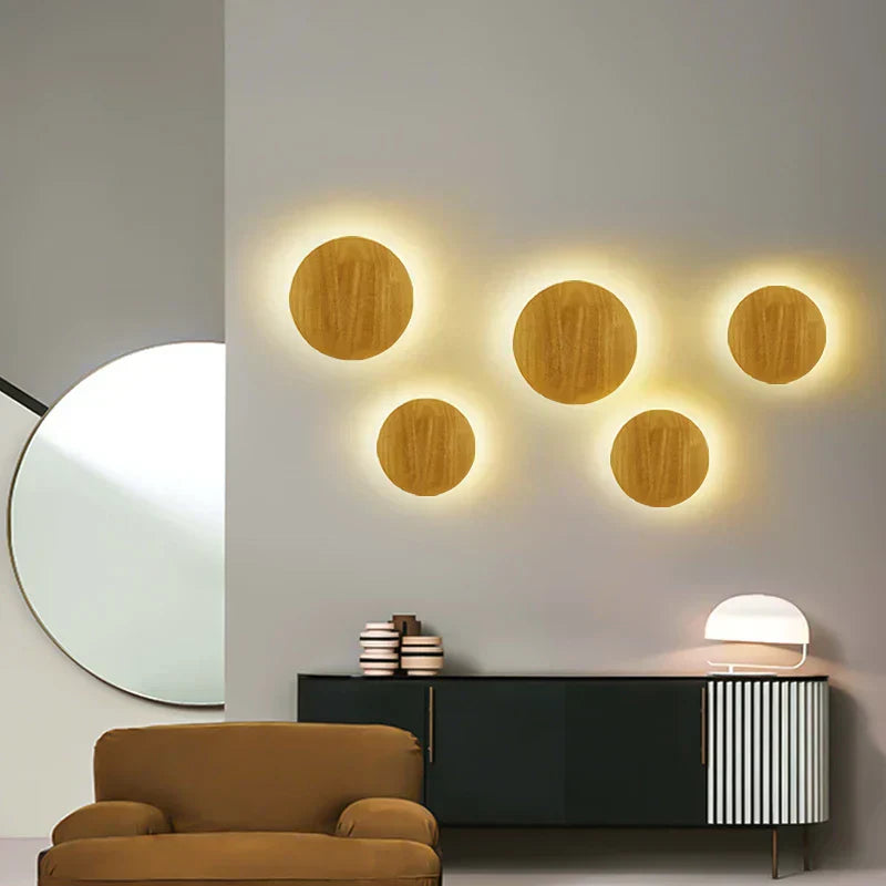 Nordisk Træ Væglamper – Moderne LED Væglamper i Skandinavisk Design