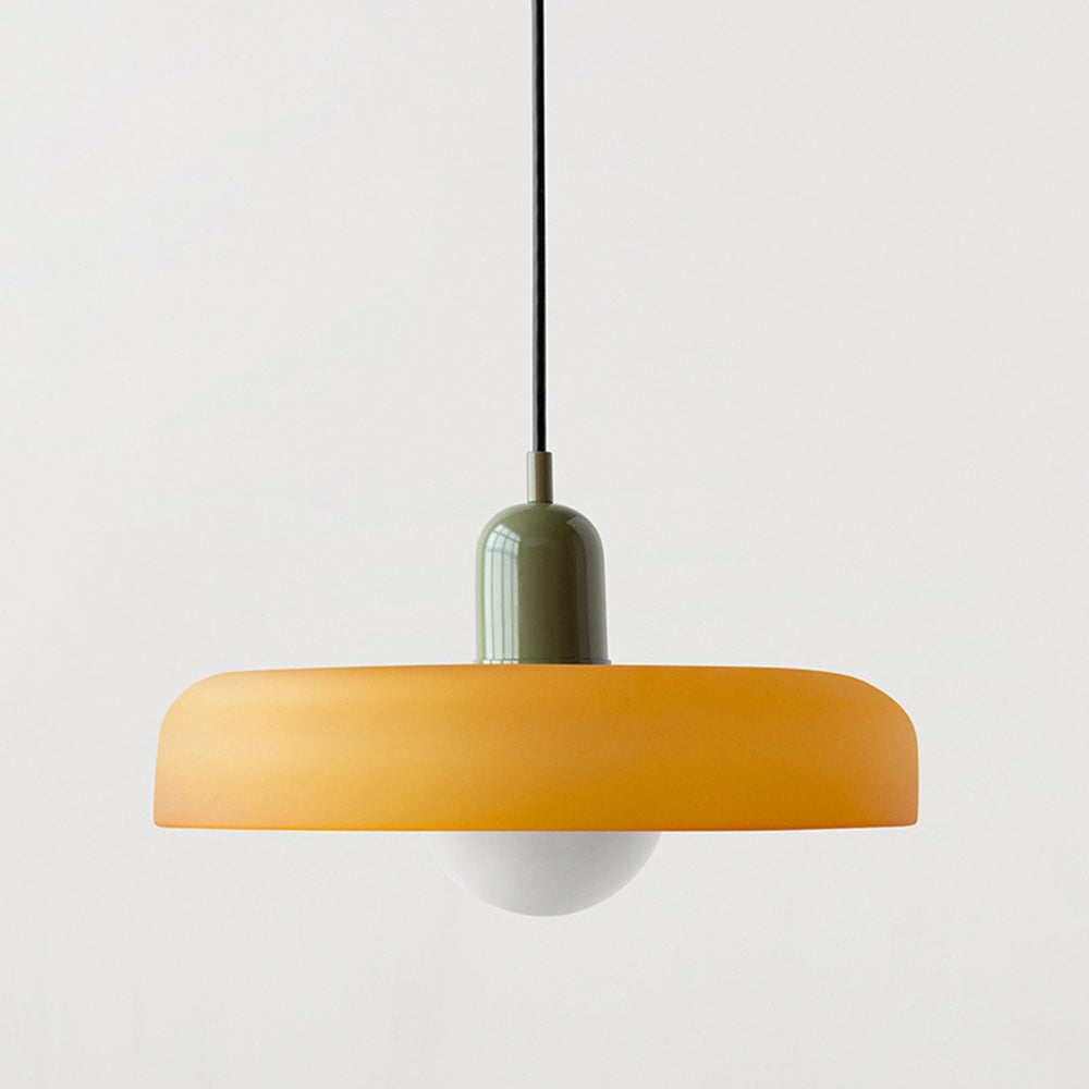 Liora Bauhaus Farvet Glas Pendelampe med Justerbar Højde | Petprovac