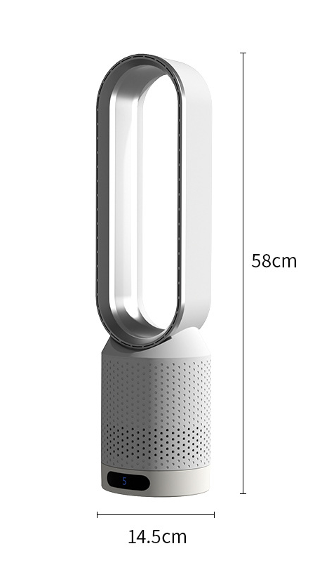 AirPure 3-i-1 Luftkøler med Luftfilter, Oscillation & LED-Touch – Bladfri, stille & moderne