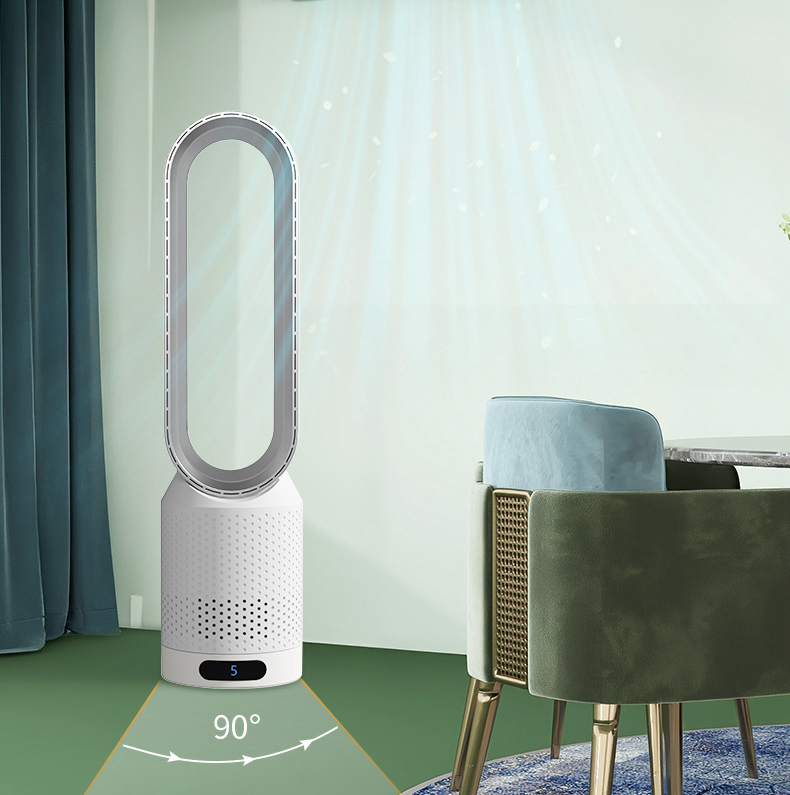AirPure 3-i-1 Luftkøler med Luftfilter, Oscillation & LED-Touch – Bladfri, stille & moderne