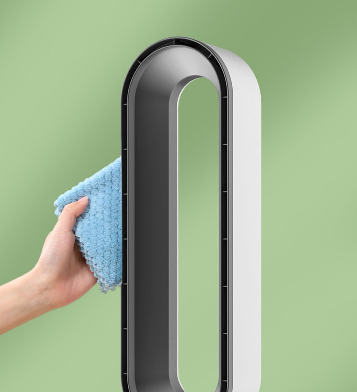 AirPure 3-i-1 Luftkøler med Luftfilter, Oscillation & LED-Touch – Bladfri, stille & moderne