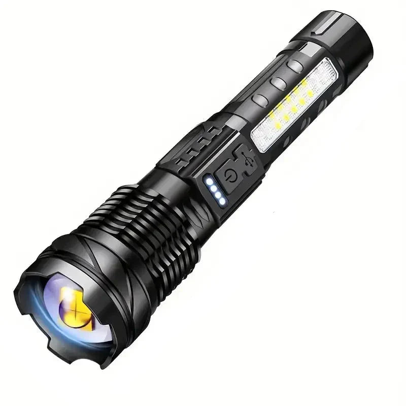 OutdoorHaven Militær-Lommelygte - 5000 Lumen, op til 1000m rækkevidde (dont put online)