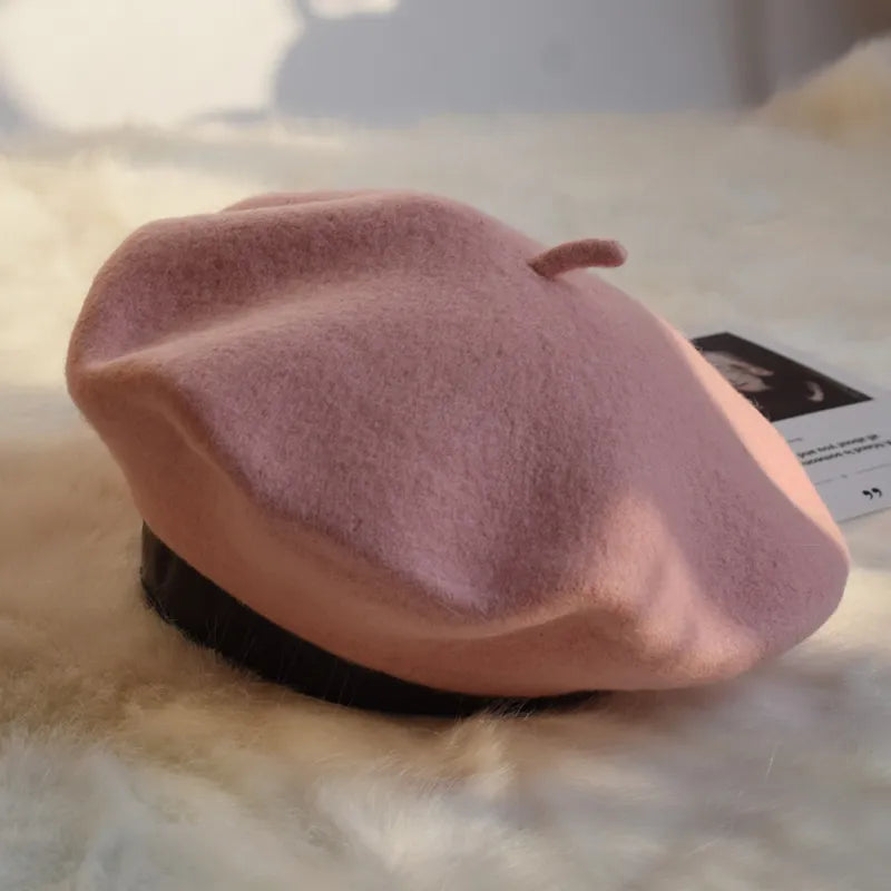 Klassisk Beret – Blødt filtstof, tidløst design & behagelig pasform