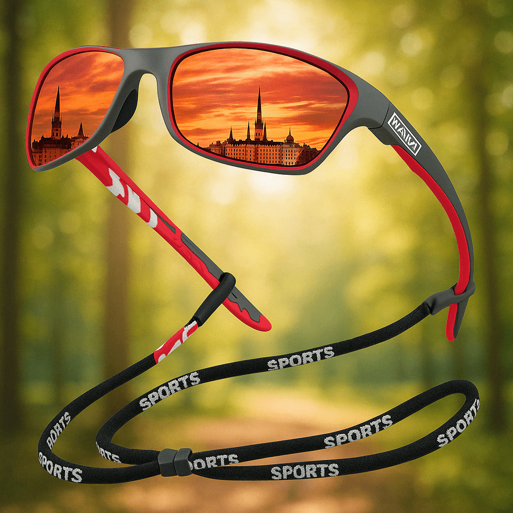 POLARSPORTX Pro – Polariserede sports-solbriller med UV400 beskyttelse til udendørs og daglig brug