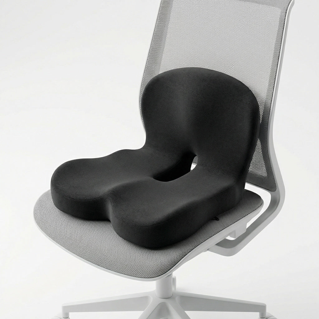Sædehynde – Ergonomisk form med åndbart memory-skum & skridsikker underside