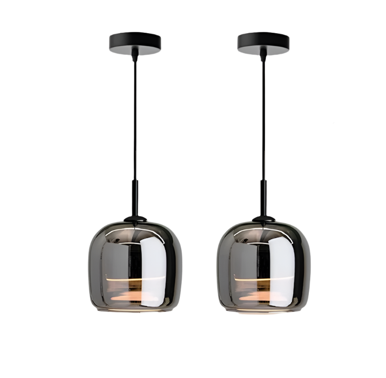 Arden Nordic Pendelampe Med Røget Glas Til Køkkenøer Og Spisestuer