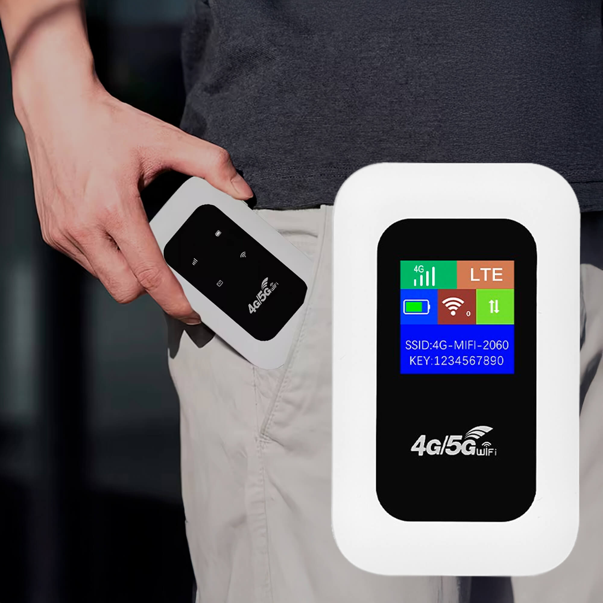RoamWave 5G Bærbar WiFi Hotspot til Rejse eller Hjemmebrug