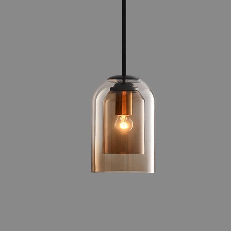 Stilfuld dobbeltglas pendellampe - AuraGlas