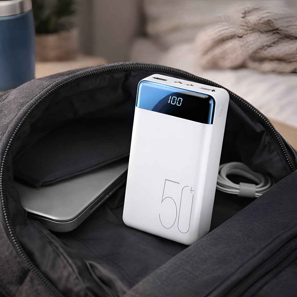 Asger - Powerbank Høj Kapacitet Hurtig Opladning
