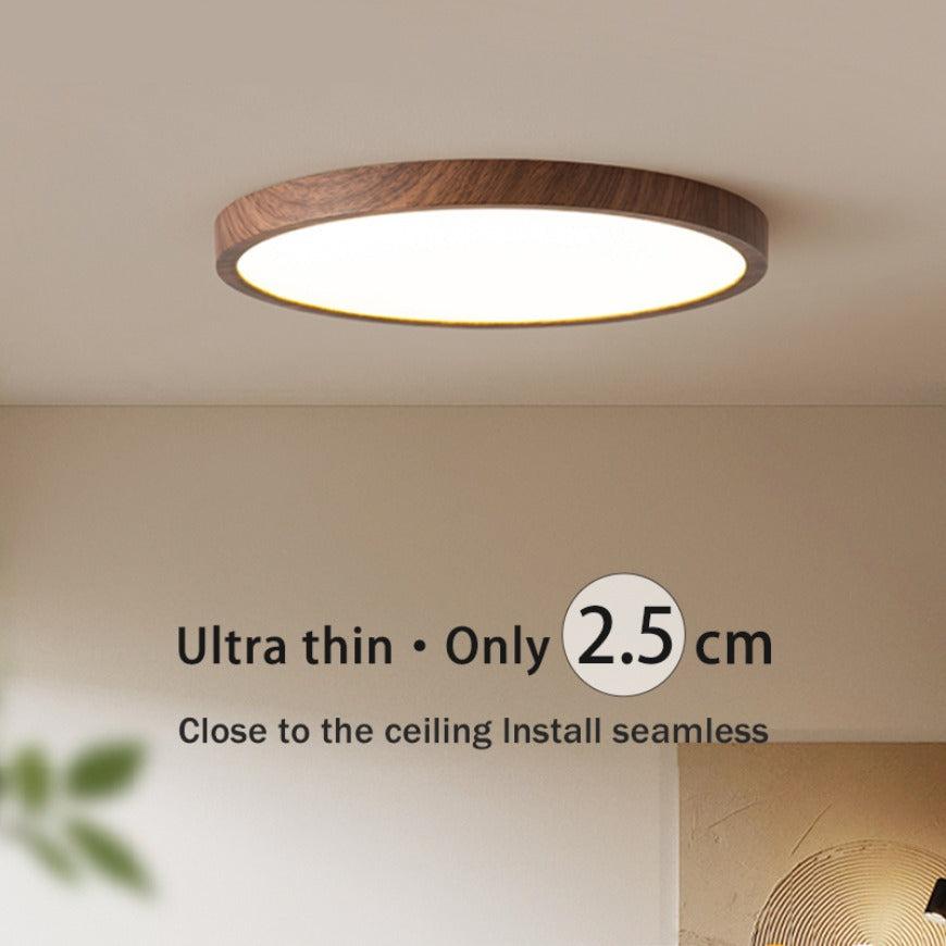 Tynd Cirkulær Loftlampe | Justerbart LED-lys, Moderne | Stue & Soveværelse