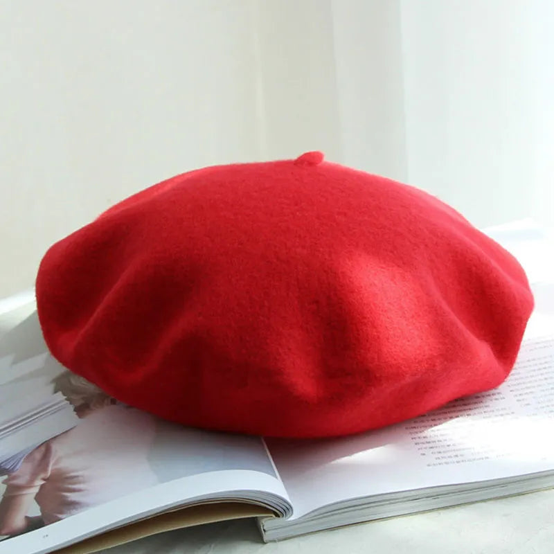 Klassisk Beret – Blødt filtstof, tidløst design & behagelig pasform