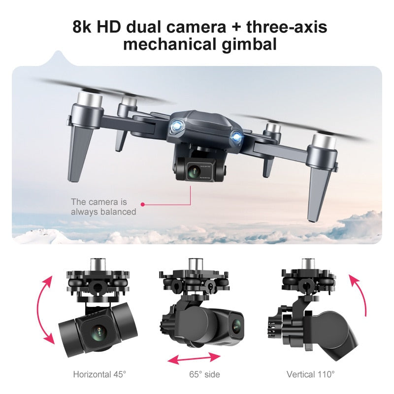 Altaris Aero Drone Pro Leverer 8K Kameraer, GPS Stabilisering, Forlænget Batterilevetid