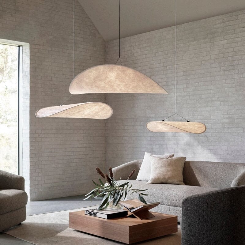 Nordic Glow Lyra Premium LED Krystal Lysekrone Med Silke Blade