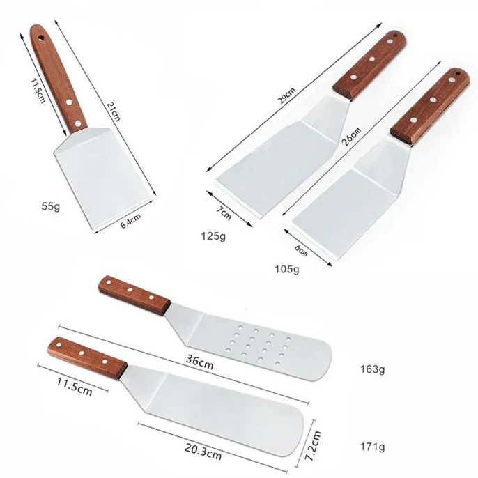 BBQ Spatel i Rustfrit Stål – Grillspatel med Stabil Klinge & Ergonomisk Greb