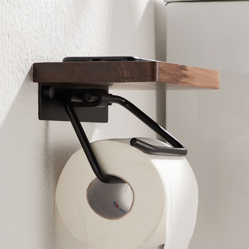 WoodGuard - Elegant toiletrulleholder i træ til dine essentielle ting