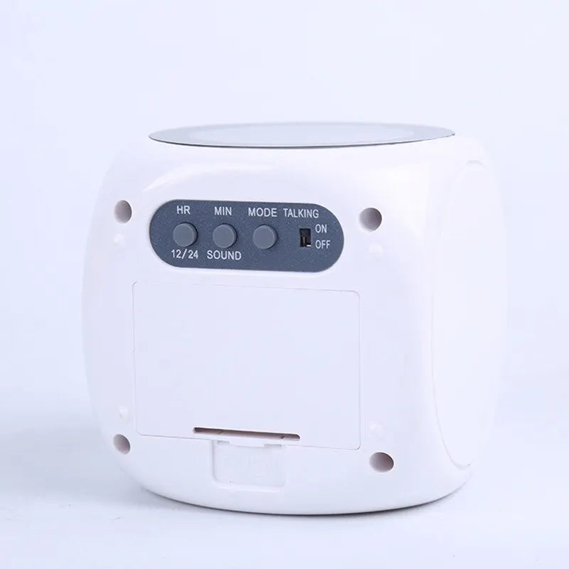 Projektionsvækkeur – Digitalt LED-vækkeur med tidsprojektion, temperatur & dobbeltalarm