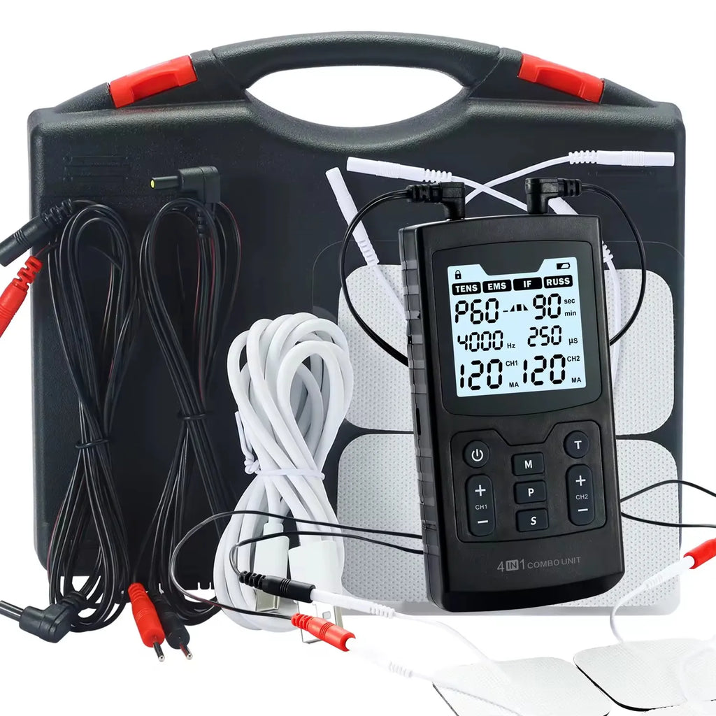 4-i-1 Multi-Mode Terapi Enhed Med 120 Intensitetsniveauer Og 60 Programmer