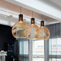 Natura Orb Pendellampe – Organisk Trædesign til Hygge Interiører