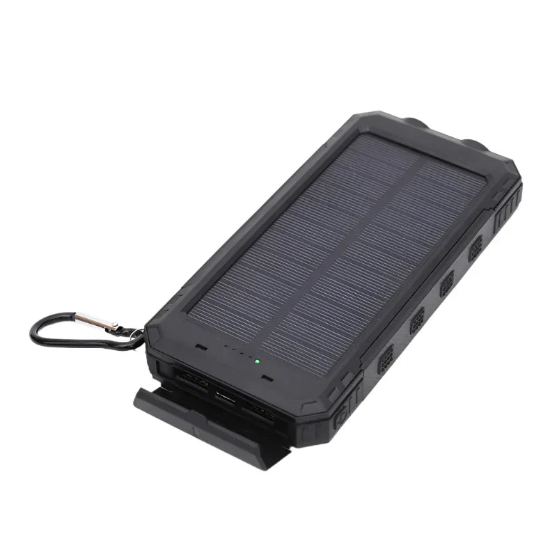 Solcelledrevet Powerbank med lommelygte – SolarCharge Pro