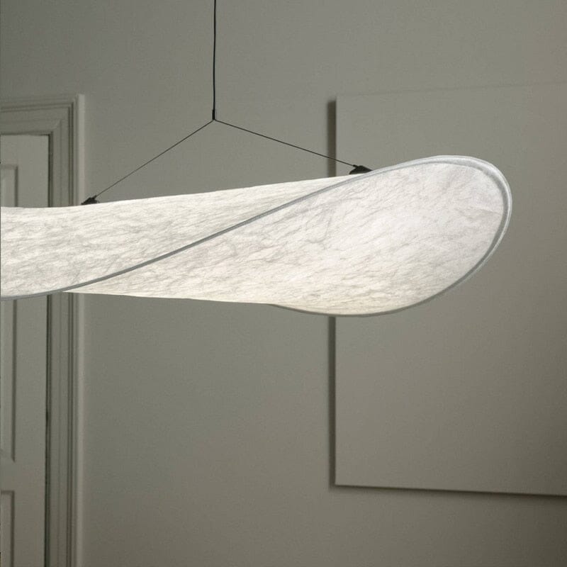 Nordic Glow Lyra Premium LED Krystal Lysekrone Med Silke Blade