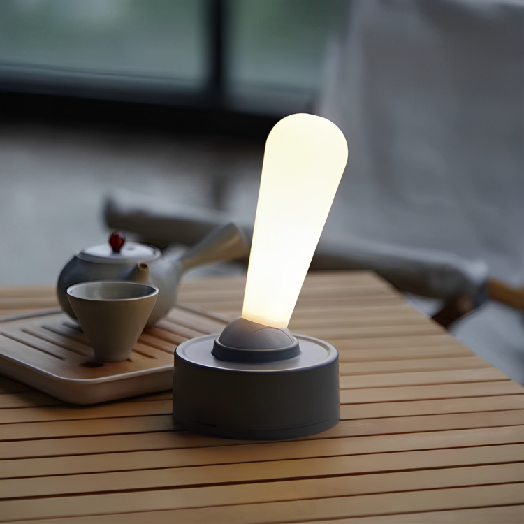 Natbordlampe & Akku Bordlampe | LED Dimmable Gulvlampe i moderne Joystick-design | GlowDo