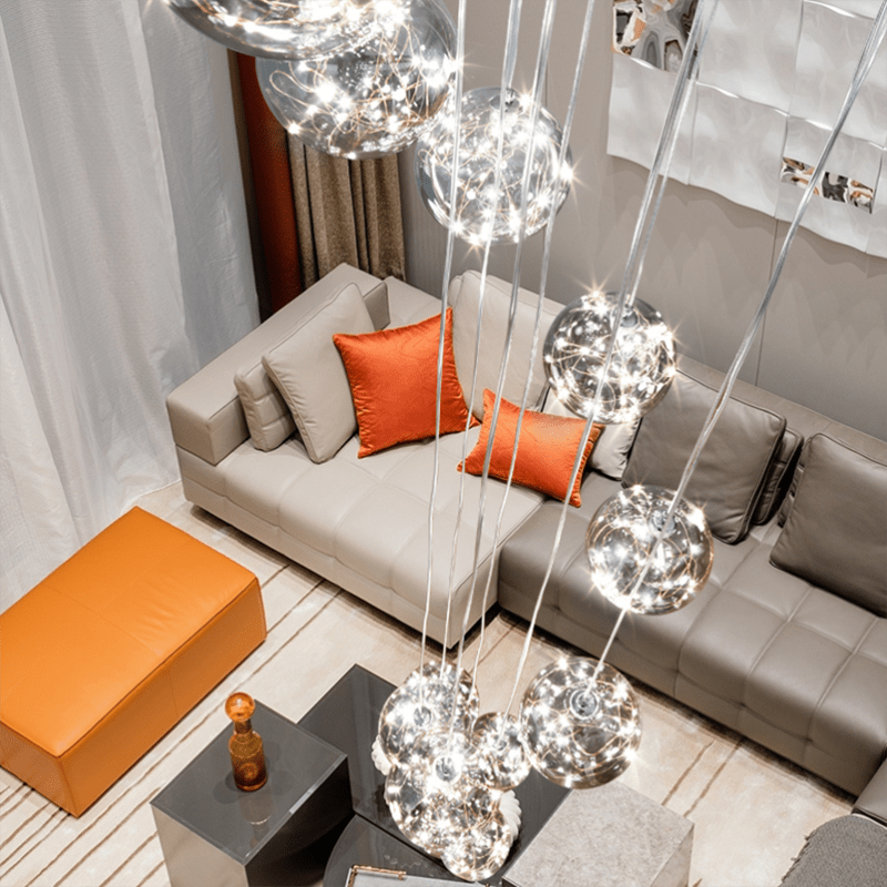 LuminaOrb Glas Globus Trappe Kranse Ambient Glow
