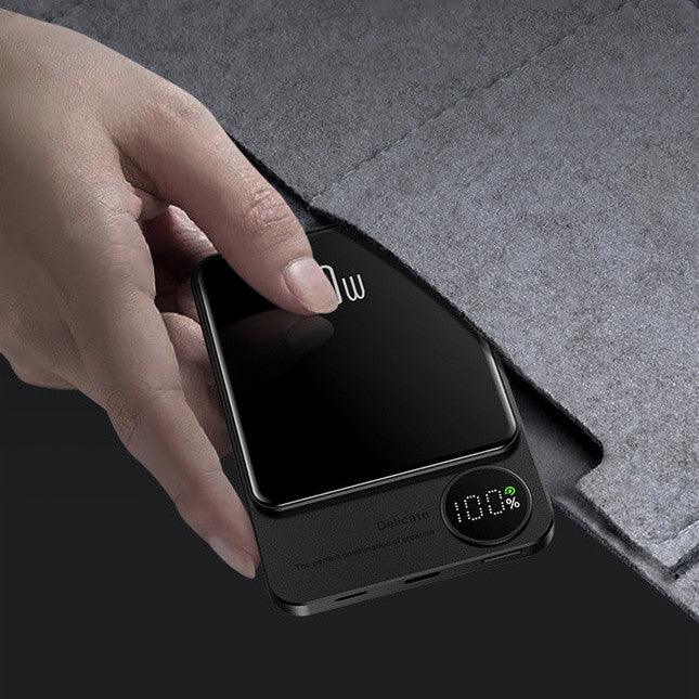 Voltix – Magnetisk Powerbank 20W Hurtigopladning – trådløs til rejsebrug