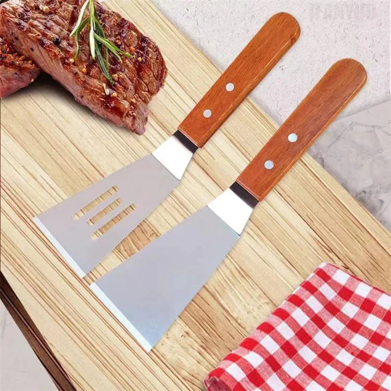 BBQ Spatel i Rustfrit Stål – Grillspatel med Stabil Klinge & Ergonomisk Greb
