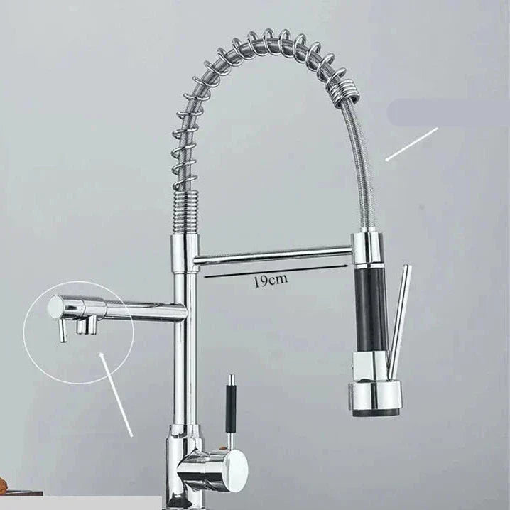 NickelFlex Køkkenarmatur | 360° Rotation | Rustfrit Stål
