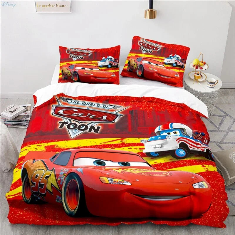 Cars Lightning McQueen Sengetøjssæt – Sjovt og Komfortabelt Sæt til Børn