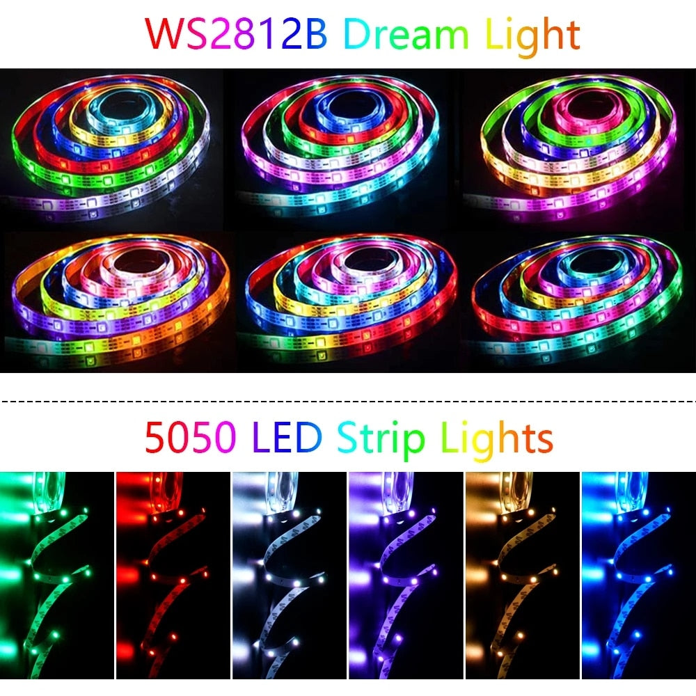 1M-20M RGB LED Lysstripe 5V LED