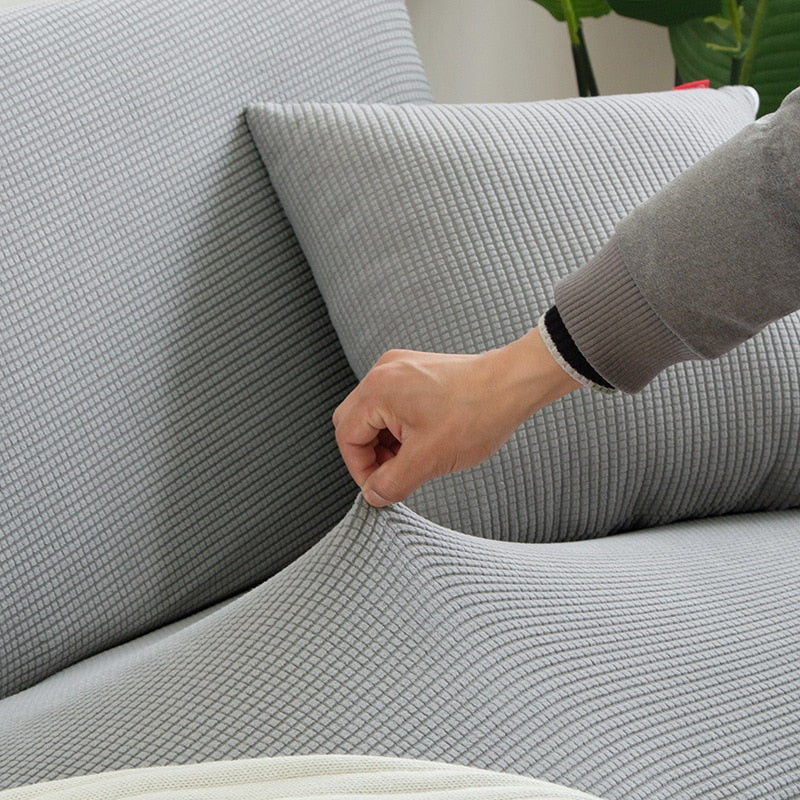 Elastisk Sofa Betræk Antiskrid Bagside Vaskbar Passer til 1 til 3 Sæders Sofaer