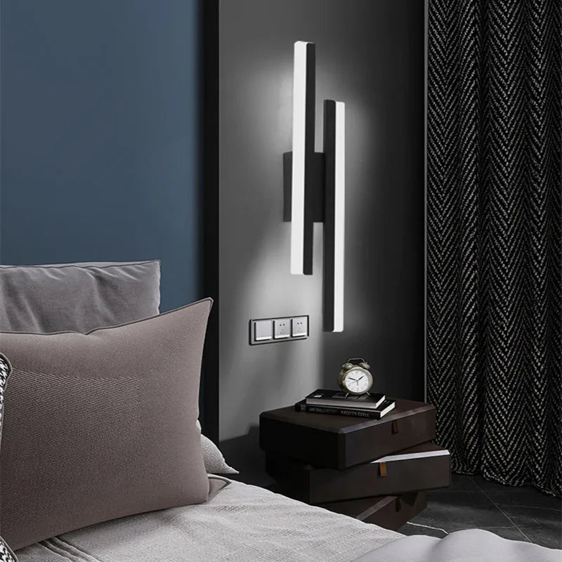 Moderne LED Væglampe med Enkelt Design, Minimalistisk Væglampe til Gang & Stue