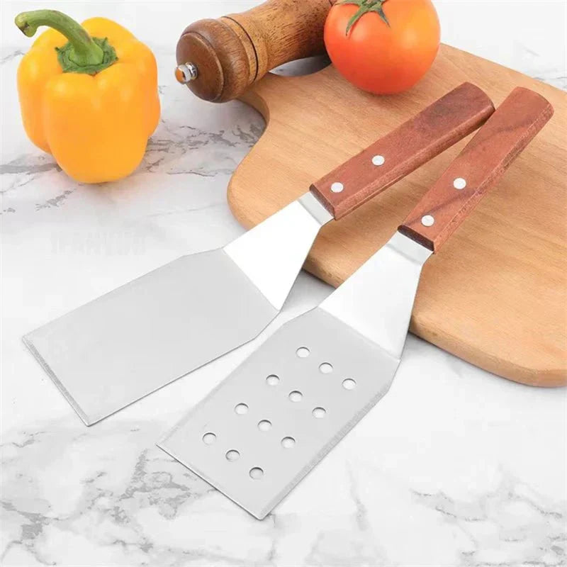 BBQ Spatel i Rustfrit Stål – Grillspatel med Stabil Klinge & Ergonomisk Greb