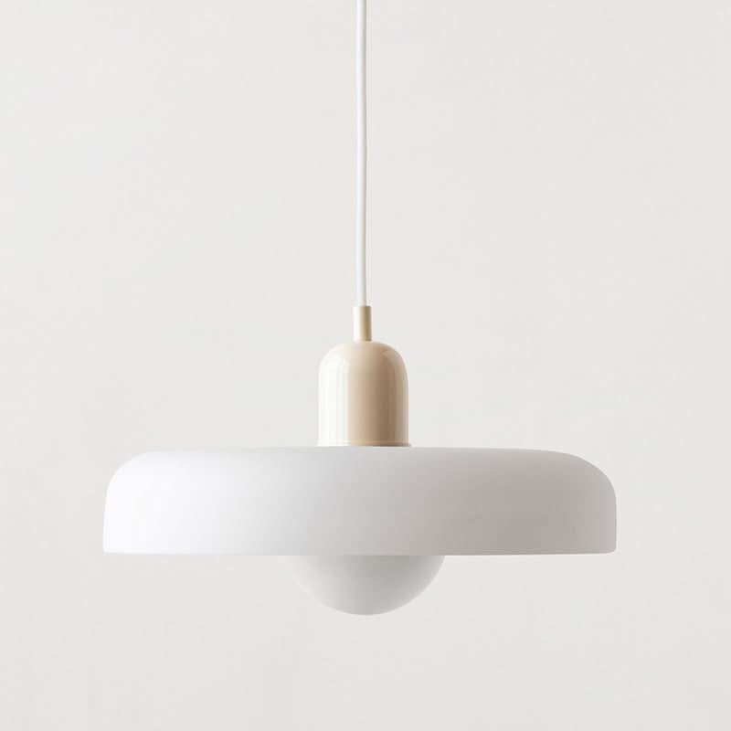 Bauhaus Pendellampe i Farget Glas med Justerbart Ophæng