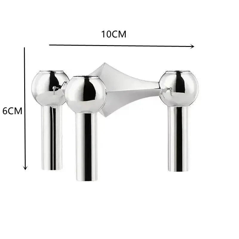 Metall Lysestage – Modulært Molekyl Design, Bord & Dekor