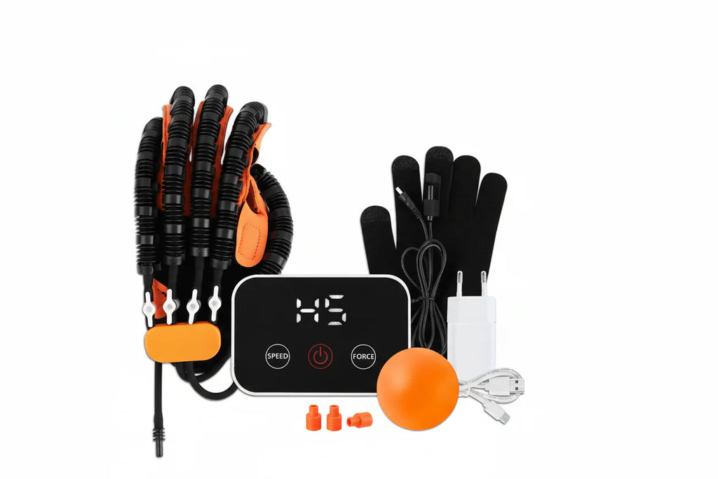 Autonom Handsrehabiliteringshandske med Separate Fingerkontroller og Spejlvinkel